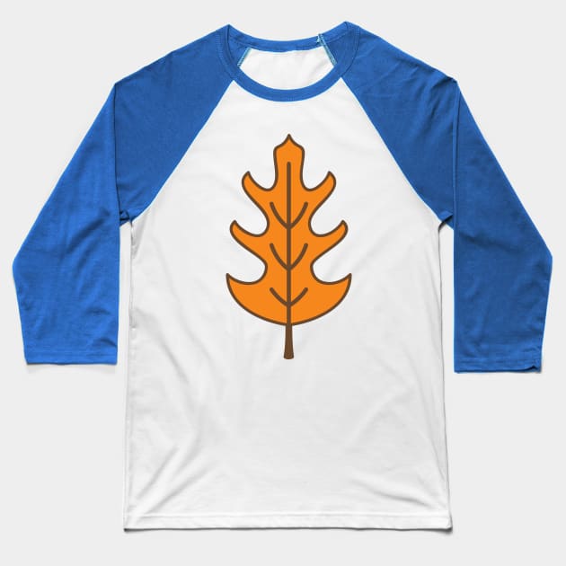 Oak Leaf Baseball T-Shirt by melikeozmen